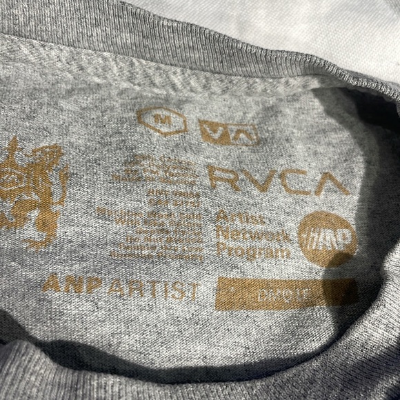 RVCA Men’s Chief T-Shirt Grey Size Medium - Picture 2 of 8